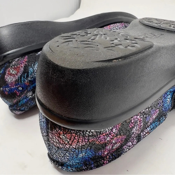 ALEGRIA Lauryn Nubuck Velcro Cross Strap Slip On Loafer Clogs - Picture 13 of 14